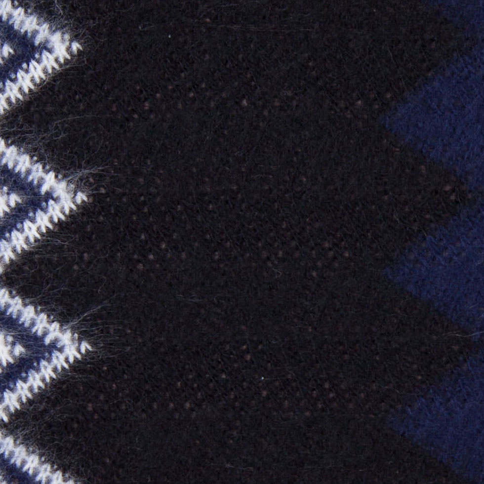 Navy, Black and Gray Big Zig Zags Soft Sweater Knit Navy, Black and Gray Big Zig Zags Soft Sweater Knit