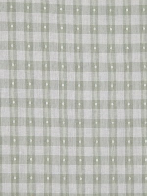 Moss Green Checked Cotton Shirting Moss Green Checked Cotton Shirting