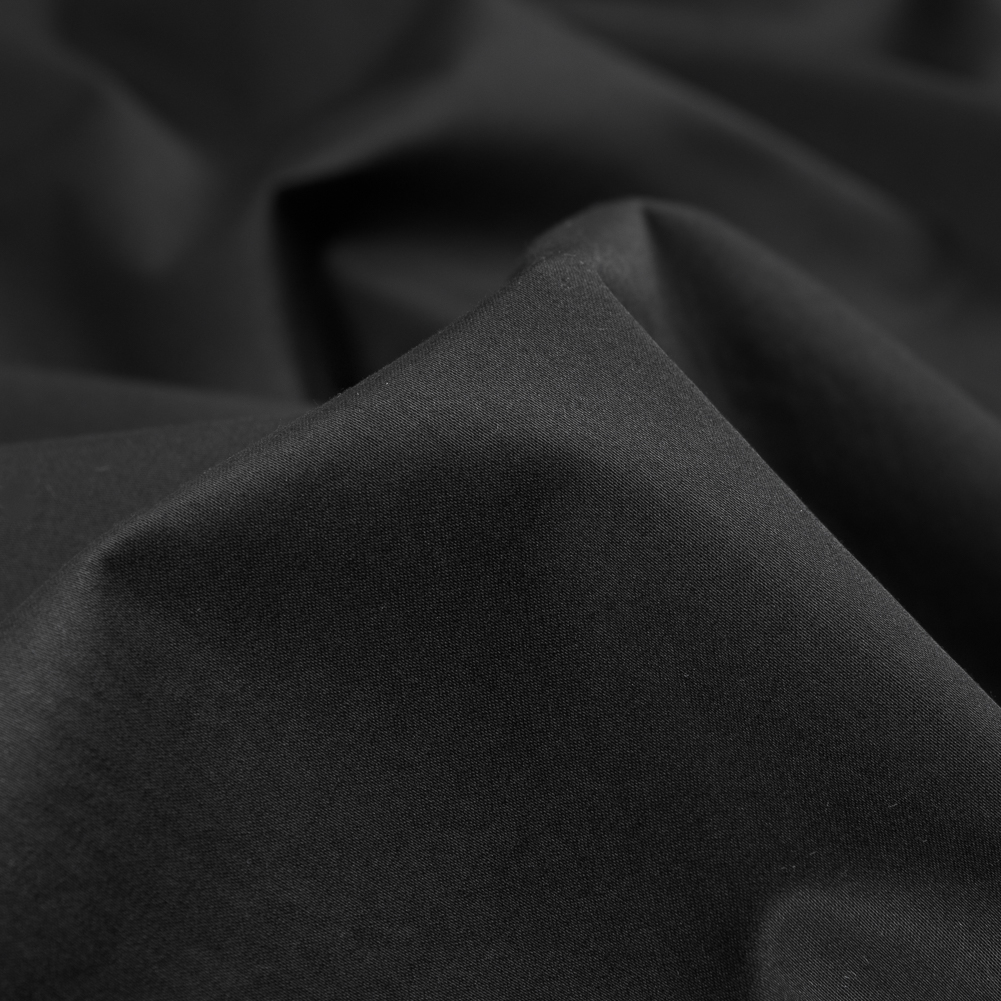 Theory Black Thin Stretch Cotton Sateen Theory Black Thin Stretch Cotton Sateen