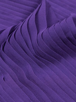 Accordion Pleated Chiffon – Heliotrope Purple – Etereo Collection Accordion Pleated Chiffon – Heliotrope Purple – Etereo Collection
