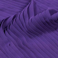 Accordion Pleated Chiffon – Heliotrope Purple – Etereo Collection Accordion Pleated Chiffon – Heliotrope Purple – Etereo Collection