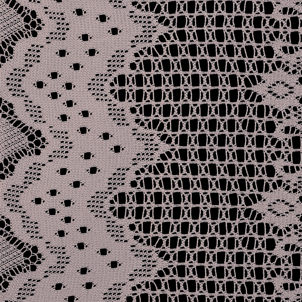 Famous NYC Designer Frappe Crochet Lace with Scallop Border Design Famous NYC Designer Frappe Crochet Lace with Scallop Border Design