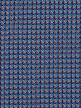 Twilight Purple and Niagara Geometric Double Faced Stretch Polyester Crepe Twilight Purple and Niagara Geometric Double Faced Stretch Polyester Crepe