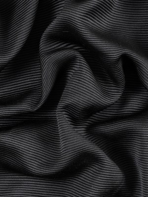 Black Luminous Polyester Ottoman Black Luminous Polyester Ottoman