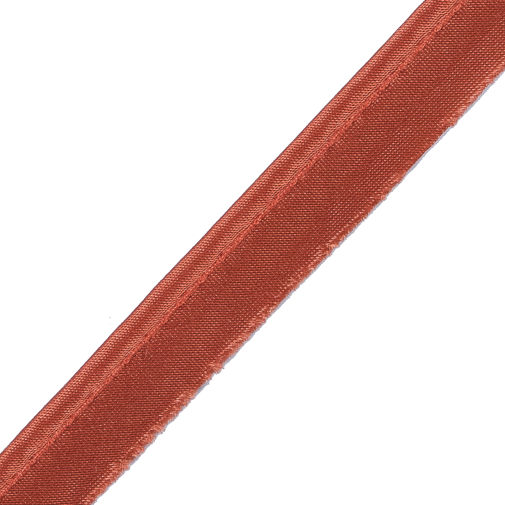 Orange Satin Cord Trim with Lip - 0.5"