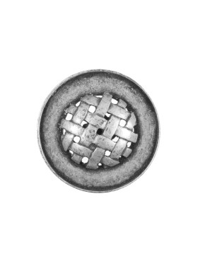 Decorative Basketweave Metal Button – 32L/20mm Decorative Basketweave Metal Button – 32L/20mm