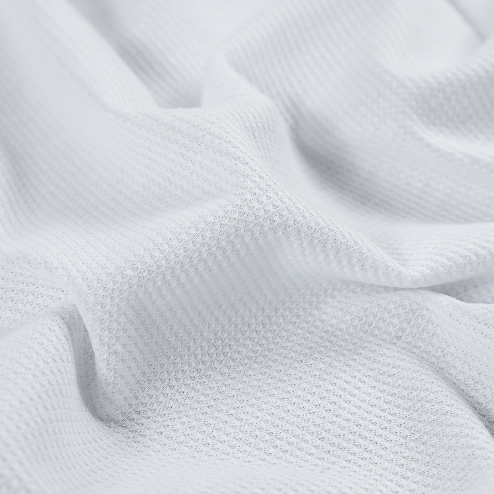 White Stretch Polyester Thermal