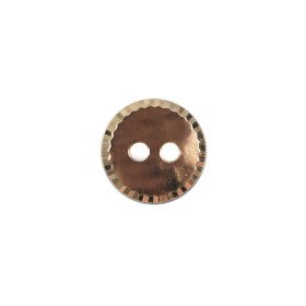 Gold Beveled Plastic Button – 20L/12.5mm Gold Beveled Plastic Button – 20L/12.5mm