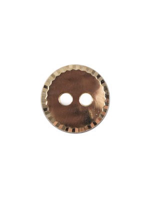 Gold Beveled Plastic Button – 20L/12.5mm Gold Beveled Plastic Button – 20L/12.5mm