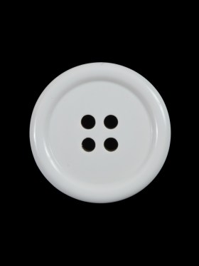 White 4-Holed Plastic Button – 36L/23mm White 4-Holed Plastic Button – 36L/23mm