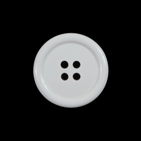 White 4-Holed Plastic Button – 36L/23mm White 4-Holed Plastic Button – 36L/23mm