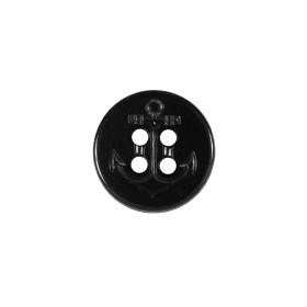Navy Nautical Embossed Plastic Button – 24L/16mm Navy Nautical Embossed Plastic Button – 24L/16mm