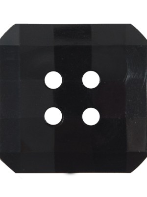 Black Square Bevel Cut Button – 48L/30.5mm Black Square Bevel Cut Button – 48L/30.5mm