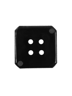 Black Square Bevel Cut Button – 32L/20mm Black Square Bevel Cut Button – 32L/20mm