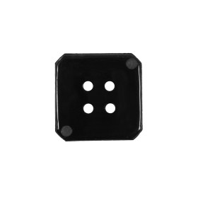 Black Square Bevel Cut Button – 32L/20mm Black Square Bevel Cut Button – 32L/20mm