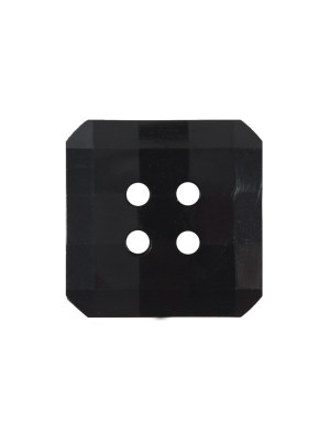 Black Square Bevel Cut Button – 32L/20mm Black Square Bevel Cut Button – 32L/20mm