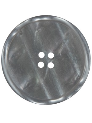 Gray Iridescent 4-Hole Narrow Rim Plastic Button – 44L/28mm Gray Iridescent 4-Hole Narrow Rim Plastic Button – 44L/28mm