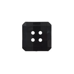 Black Square Bevel Cut Button – 24L/15mm Black Square Bevel Cut Button – 24L/15mm