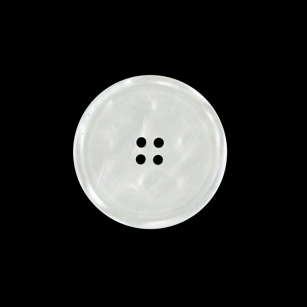 White Iridescent Plastic Button – 36L/23mm White Iridescent Plastic Button – 36L/23mm