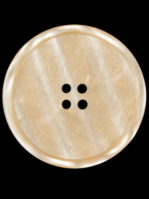 Beige Iridescent 4-Hole Plastic Button – 44L/28mm Beige Iridescent 4-Hole Plastic Button – 44L/28mm