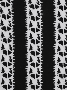 Black and White Abstract Awning Stripes on a Stretch Double Knit Black and White Abstract Awning Stripes on a Stretch Double Knit