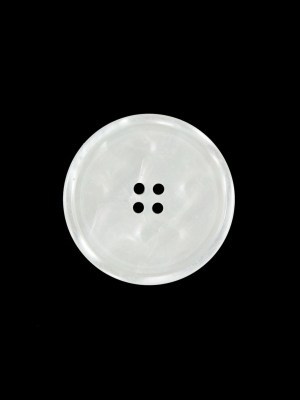 White Iridescent Plastic Button – 28L/18mm White Iridescent Plastic Button – 28L/18mm