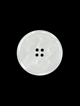 White Iridescent Plastic Button – 28L/18mm White Iridescent Plastic Button – 28L/18mm