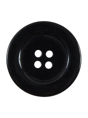Black 4-Hole Plastic Button – 40L/25.5mm Black 4-Hole Plastic Button – 40L/25.5mm
