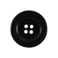 Black 4-Hole Plastic Button – 40L/25.5mm Black 4-Hole Plastic Button – 40L/25.5mm