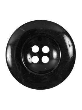 Black 4-Hole Plastic Button – 40L/25.5mm Black 4-Hole Plastic Button – 40L/25.5mm