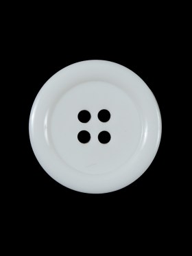 White 4-Hole Plastic Button – 36L/23mm White 4-Hole Plastic Button – 36L/23mm