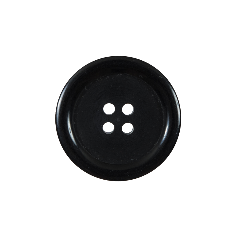 Black 4-Hole Plastic Button – 36L/23mm Black 4-Hole Plastic Button – 36L/23mm