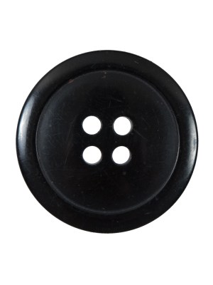 Black 4-Hole Plastic Button – 40L/25.5mm Black 4-Hole Plastic Button – 40L/25.5mm