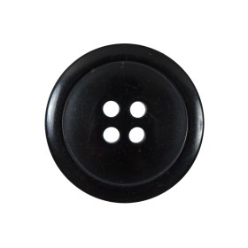 Black 4-Hole Plastic Button – 40L/25.5mm Black 4-Hole Plastic Button – 40L/25.5mm