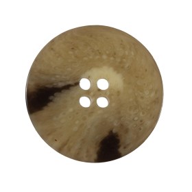 Beige and Brown Swirl 4-Hole Smooth Top Plastic Button – 40L/25.5mm Beige and Brown Swirl 4-Hole Smooth Top Plastic Button – 40L/25.5mm