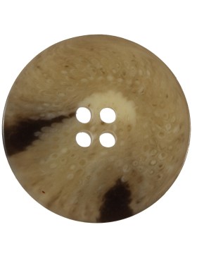 Beige and Brown Swirl 4-Hole Smooth Top Plastic Button – 40L/25.5mm Beige and Brown Swirl 4-Hole Smooth Top Plastic Button – 40L/25.5mm