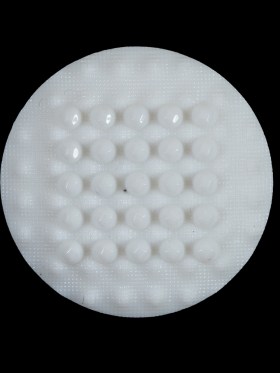 White Patch of Dots Shank Back Button – 44L/28mm White Patch of Dots Shank Back Button – 44L/28mm