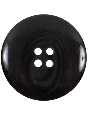 Black and Gray Swirl 4-Hole Plastic Button – 44L/28mm Black and Gray Swirl 4-Hole Plastic Button – 44L/28mm
