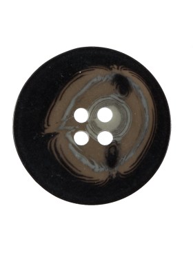 Black and Brown Plastic Button – 40L/25.5mm Black and Brown Plastic Button – 40L/25.5mm