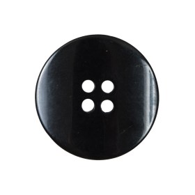 Black 4-Hole Plastic Button – 40L/25.5mm Black 4-Hole Plastic Button – 40L/25.5mm