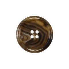 Brown 4-Hole Plastic Button – 35L/22mm Brown 4-Hole Plastic Button – 35L/22mm