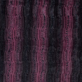 Famous NYC Designer Red Plum and Black Striped Faux Fur Famous NYC Designer Red Plum and Black Striped Faux Fur