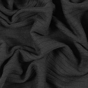 Black Stretch Tubular Rib Knit Black Stretch Tubular Rib Knit