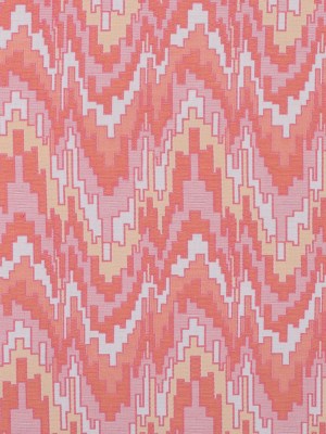 Peach Pink and Golden Haze Geometric Blended Cotton Woven Peach Pink and Golden Haze Geometric Blended Cotton Woven