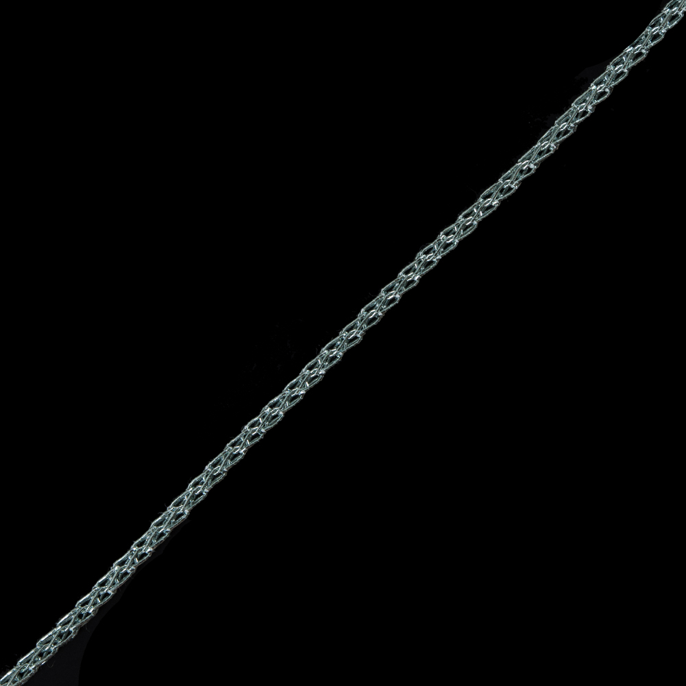 Italian Metallic Glacier Blue Crochet Chain – 0.125″ Italian Metallic Glacier Blue Crochet Chain – 0.125″