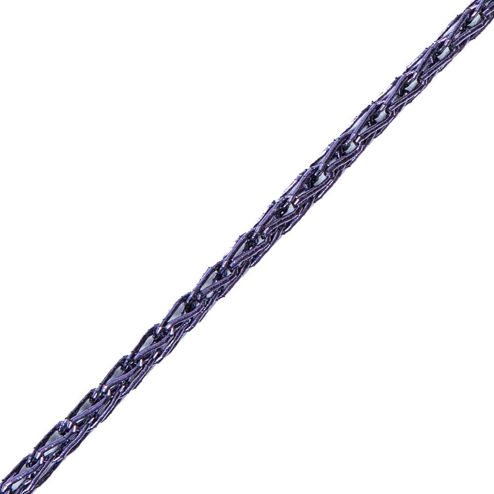 Italian Metallic Indigo Crochet Chain – 0.125″ Italian Metallic Indigo Crochet Chain – 0.125″