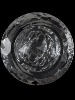 Clear Faceted Plastic Shank Back Button – 45L/29mm Clear Faceted Plastic Shank Back Button – 45L/29mm
