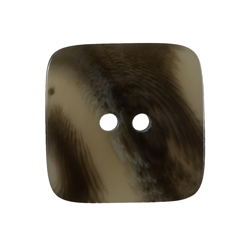 Olive Gray Square Two-Hole Plastic Button – 44L/28mm Olive Gray Square Two-Hole Plastic Button – 44L/28mm