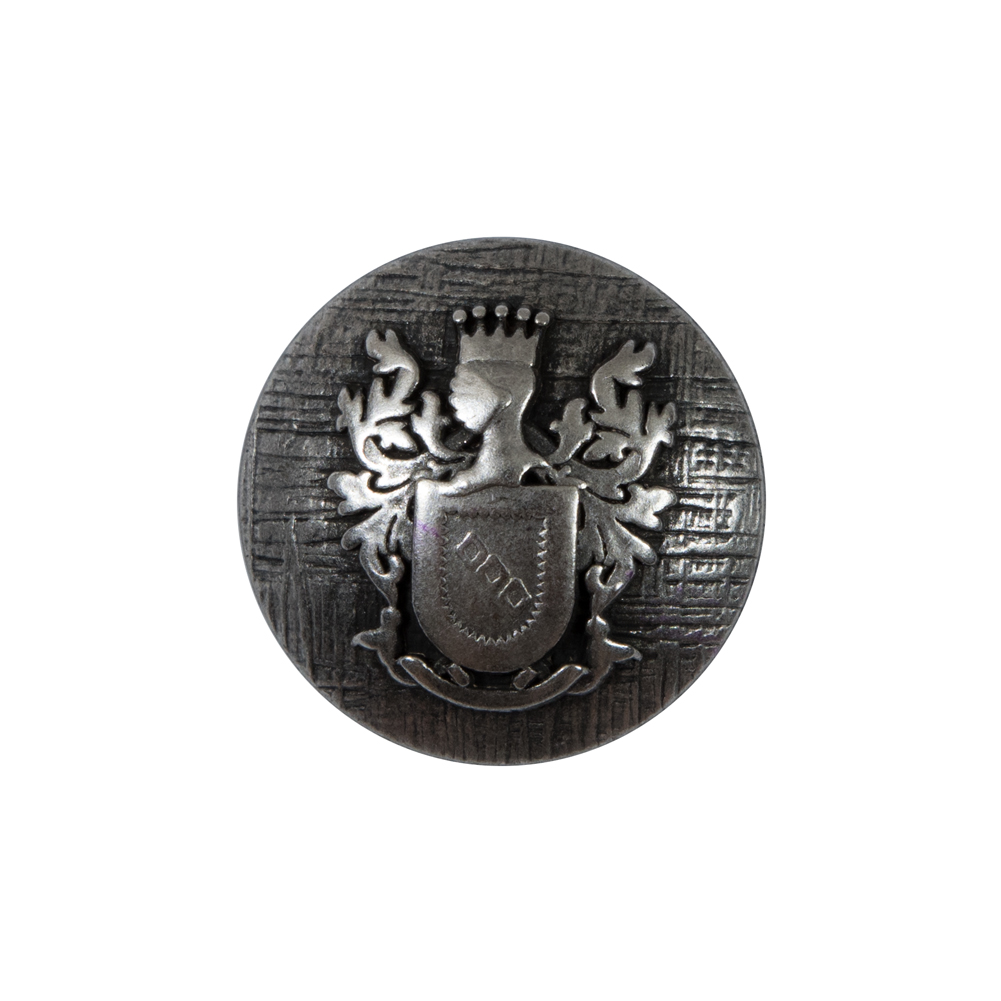 Silver Coat of Arms Crest Metal Button – 36L/23mm Silver Coat of Arms Crest Metal Button – 36L/23mm