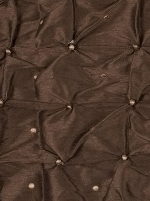 Desert Palm and Gold Pintucked Polyester Shantung Desert Palm and Gold Pintucked Polyester Shantung